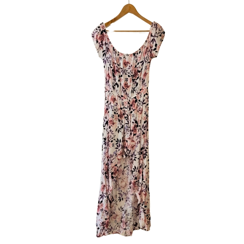 J for Justify Cream Flutter Sleeve Sundress